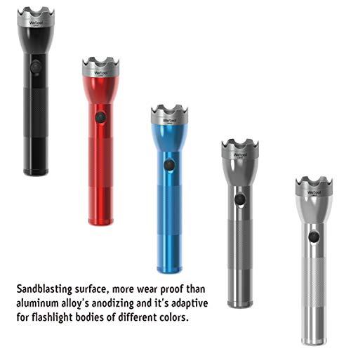 Weltool Weltool Flashlight Strike Bezel - 304 Stainless Steel for Maglite C or D Cell flashlights LED ML300L & ML300 LX - Upgrade Maglite Glass Breaker