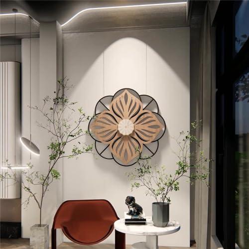 MENALGNDI MENALGNDI Flowers Wall Decor Wall Art, Farmhouse Wall Decor Rustic Wood Round Wall Art Hanging Decoration for Home Bedroom Living Room Decor