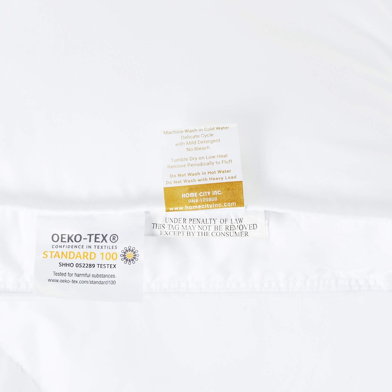 SUPERIOR Superior Mattress Topper, Down Alternative, 2 Inch Deep Sized Bed Pillow Top, Comfort Pad, Fluffy Mattress-Topper Protector, Plush Cooling Extra Soft, Hotel Quality, Sleep, All-Season, Twin, White