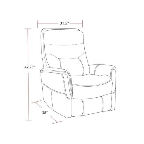 Parker Living Parker Living Gemini - Linen Manual Swivel Glider Recliner