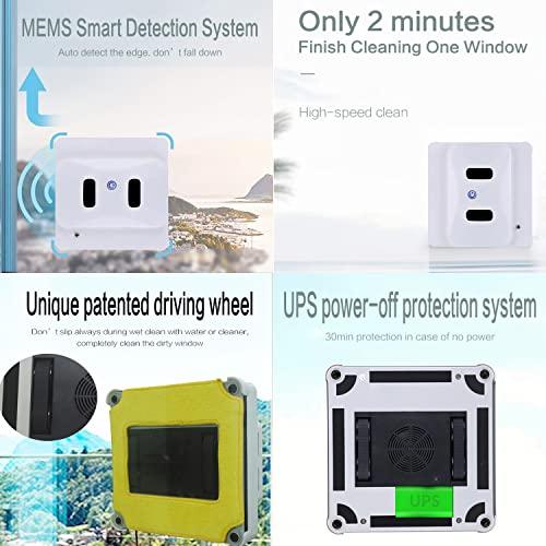 UIBAO UIBAO Window Cleaner Robot,Smart Window Vacuum Cleaner,Automatic Glass Cleaning Robotic for Interior/Exterior Highrise Windows with Remote Control Window Smart Cleaner Kit