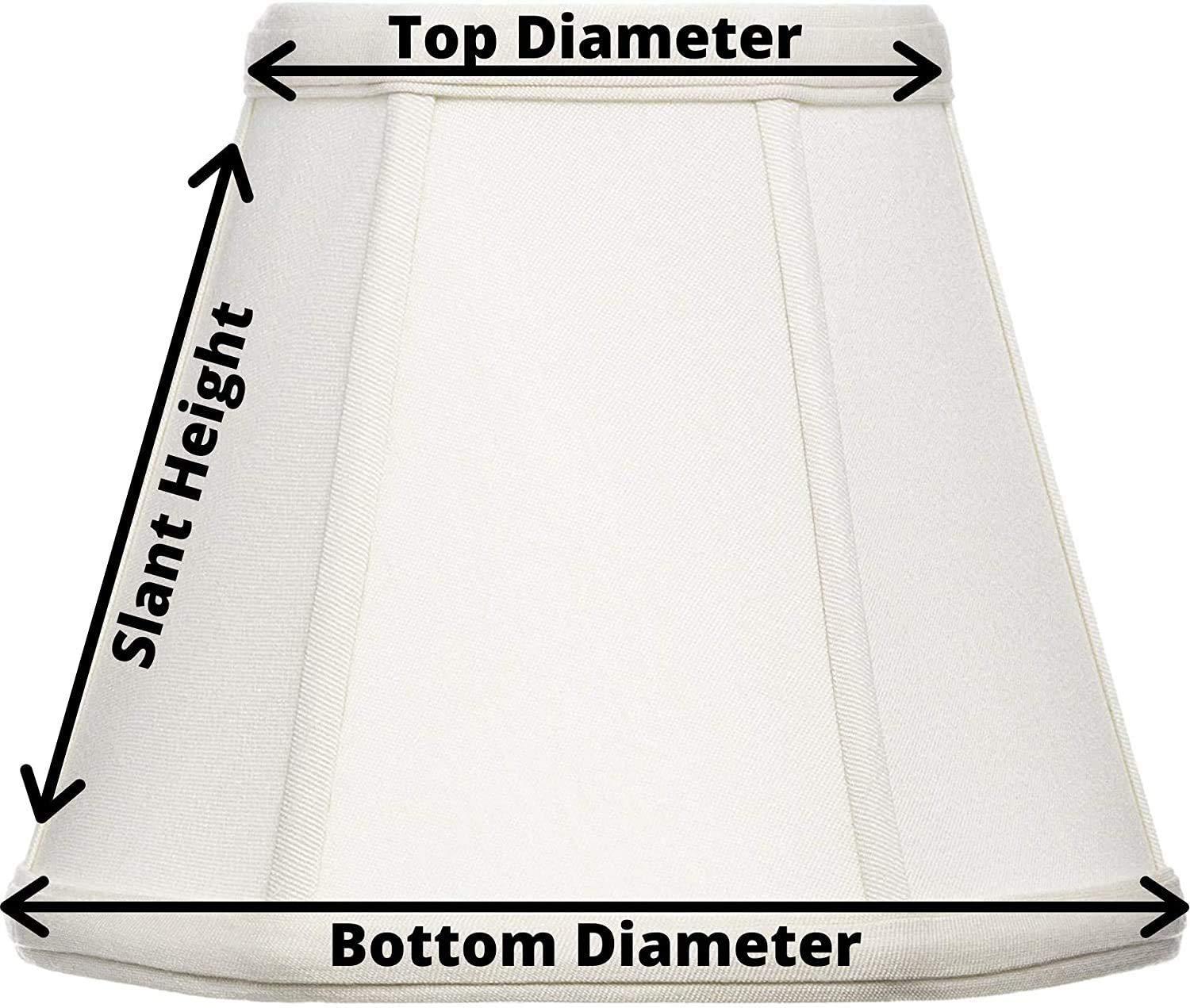 Upgradelights Upgradelights Off White Silk 10 Inch Rectangle Pagoda Lamp Shade with Matching Harp and Finial