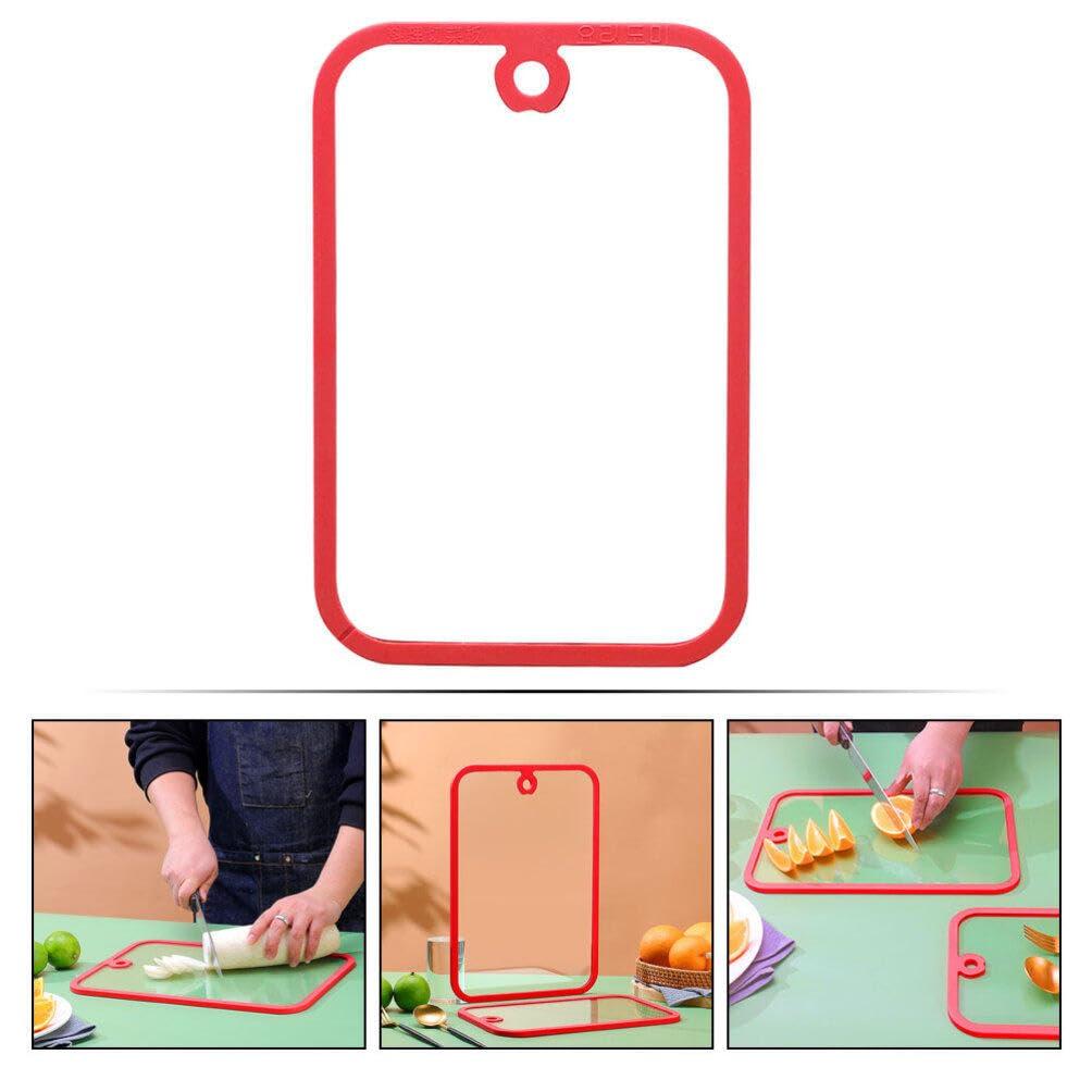 Luxshiny Luxshiny Tempered Glass Cutting Board Glass Chopping Board for Kitchen Counter Vegetable Cutting Board Cutting Mat Clear Countertop Tray L