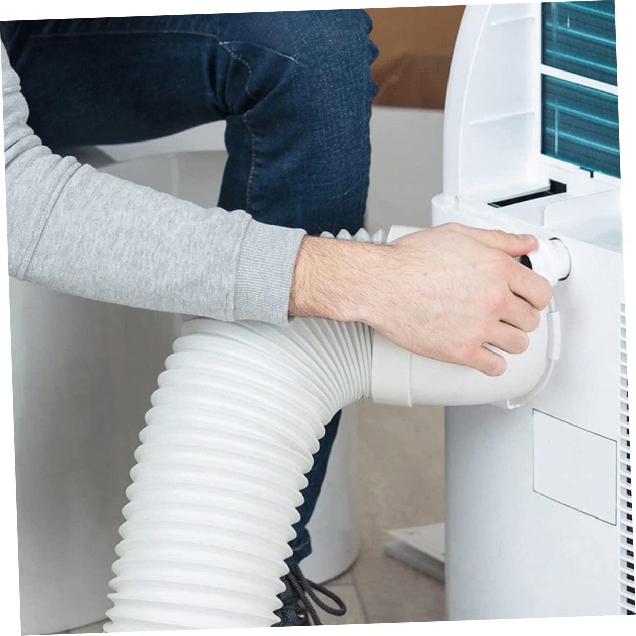 PRETYZOOM PRETYZOOM Easy Install AC Hose for Portable Air Universal Flexible Exhaust Hose Adapter No Tools Needed