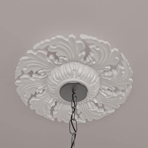 Ekena Millwork Ekena Millwork CM14NE Needham Ceiling Medallion, 14 5/8"OD x 2 1/4"P (Fits Canopies up to 4 1/4"), Factory Primed