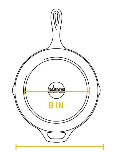 Lodge Lodge 10.25 Inch Cast Iron Pre-Seasoned Skillet Signature Teardrop Handle - Use in the Oven, on the Stove, on the Grill, or Over a Campfire, Black