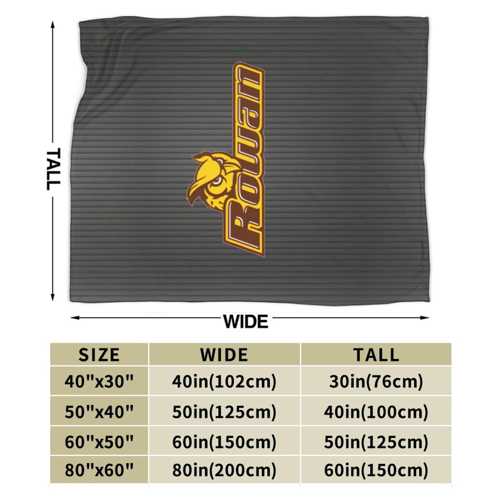 cbxiovg cbxiovg Rowan University Fleece Blanket, Very Soft Microfiber Flannel Blanket for Couch Warm and Cozy for All Seasons