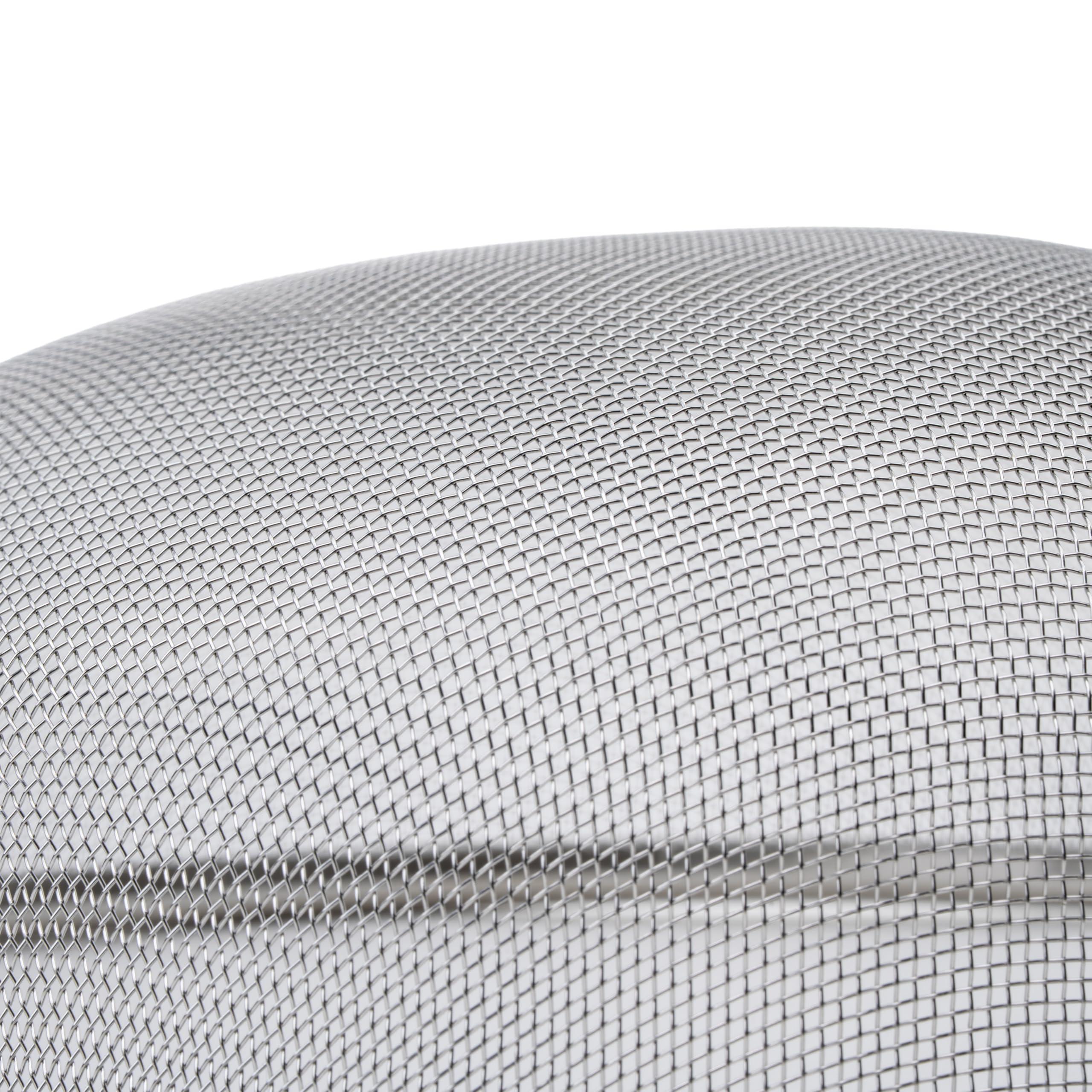 Winco Winco Strainer with Single Fine Mesh, 8-Inch Diameter, Medium, Stainless Steel, Tan