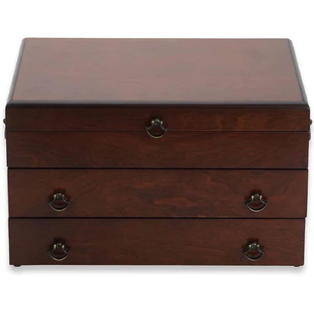 Reed & Barton Reed & Barton 43M Bristol Grande Mahogany Flatware Chest,Brown