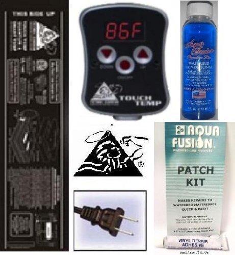 Thermal Guardian, Aqua Fusion Digital Softside Waterbed Heater with 4oz Premium Clear Bottle Conditioner & Pacth Kit for King, Queen, Full and Twin size Soft side Water Beds