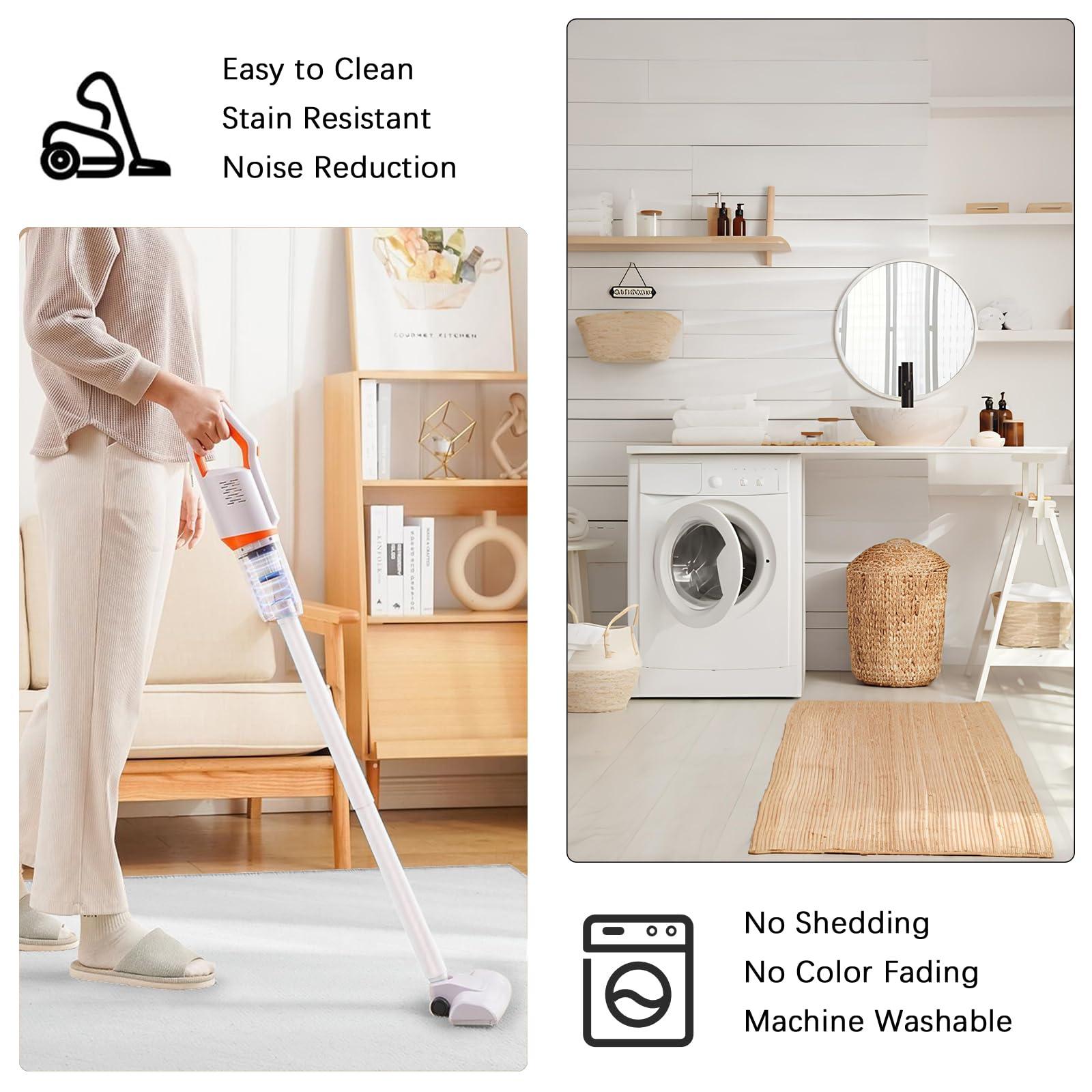 ILMIRA ILMIRA Gray Washable Runner Rug 2x6 Solid Rug Runners for Hallways 6 Feet Non Slip Kitchen Runner Rug Ultra-Thin Bathroom Runner Rugs Modern Neutral Carpet Runner for Laundry Bedside, Grey