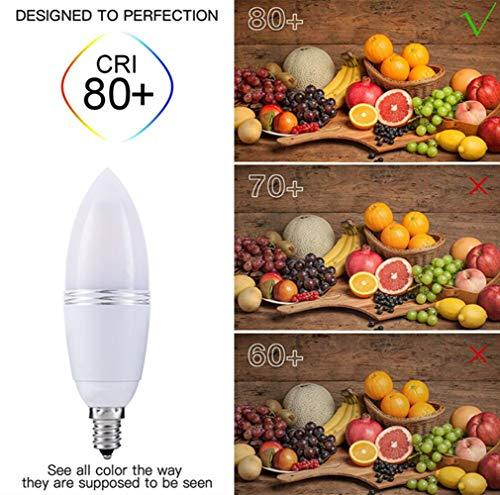 K JINGKELAI E12 LED Bulbs 12W LED Candelabra Bulb(100 Watt Equivalent)Warm White 3000K LED Corn Light Bulbs 12 Watt LED Candle Bulbs,E12 Small Candle Base,Non-Dimmable,4 Pack