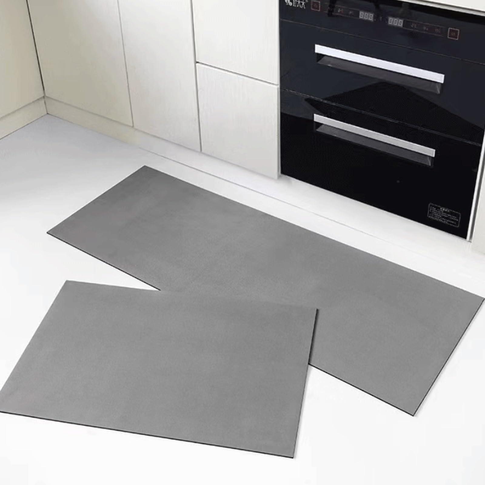 NESLAY Kitchen Mat Padded Standing Desk Mat Cushioned Anti Fatigue, Kitchen Rugs Sets of 2 Washable,Kitchen Mats for Floor Sink Mats Comfort Cushion Mat Absorbent Resist Dirt for Home, Office,Bathroom ( Colo