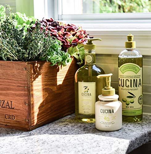 Fruits and Passion Fruits & Passion [Cucina] - Coriander & Olive Tree Dish Soap Refill, All Natural Dish Detergent Liquid Refill, Vegan & Cruelty-Free, Clear Dish Soap Liquid Refill (33.8 fl oz)