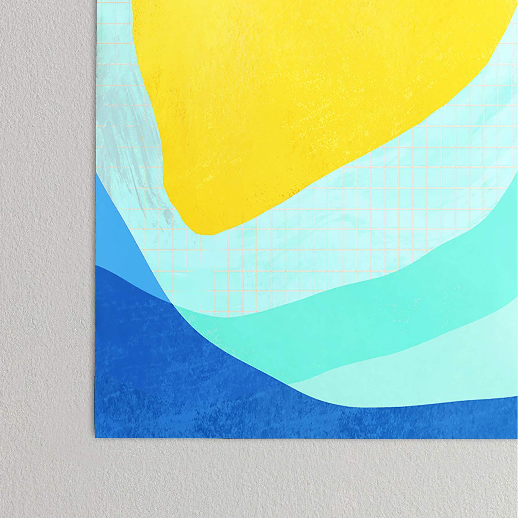 Society6 Society6 Sewzinski Make Pink Lemonade Poster, 18\" x 24\", Yellow