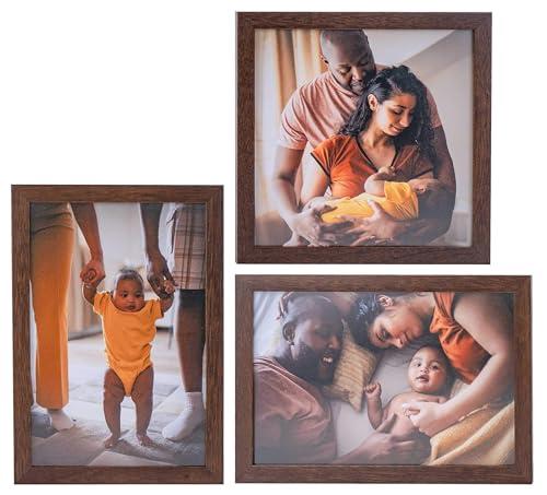 CountryArtHouse CountryArtHouse 9x47 Frame Brown Mahogany Picture Frame - Solid Wood Frame Kit includes UV Acrylic Plexiglass, Acid Free Foam Backing Board and Hanging Hardware