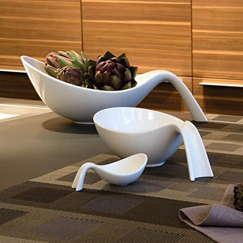 Villeroy & Boch Villeroy & Boch Flow Salad Bowl with Handle, 60.75 oz, White