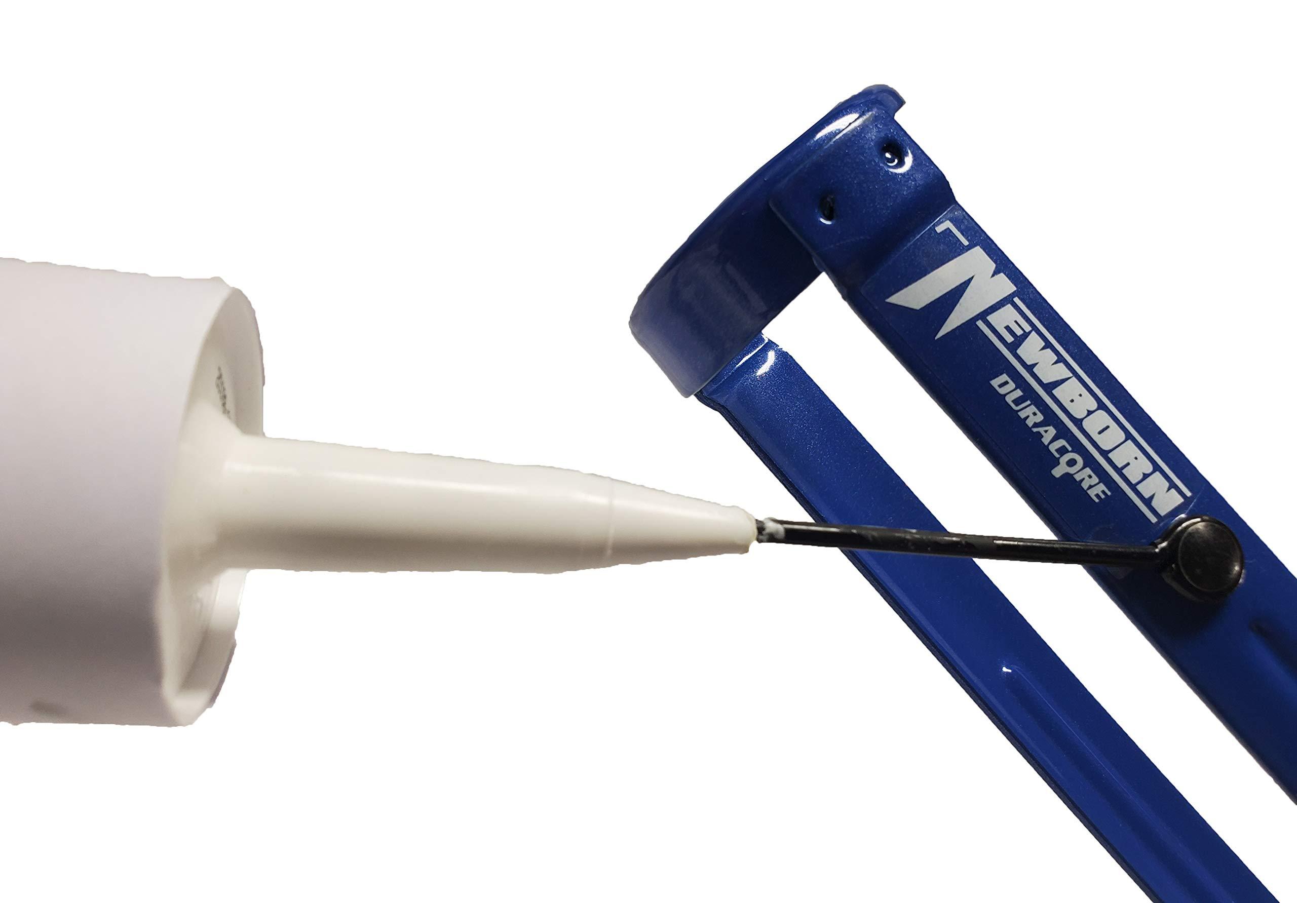 Newborn Newborn 250 Super Smooth Rod Revolving Frame Caulking Gun, 1/10-Gallon Cartridge Capacity, 18:1 Thrust Ratio