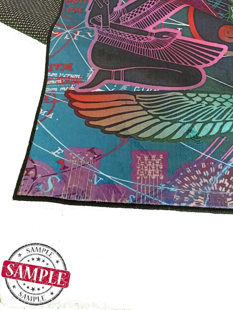 HomeLoft Basics Evil Eye Rug, Colorful Rug,Modern Rug,for Living Room, Desinged Rug, Popular Rug,Cool Rug,Area Rug (70x110)=180x280cm