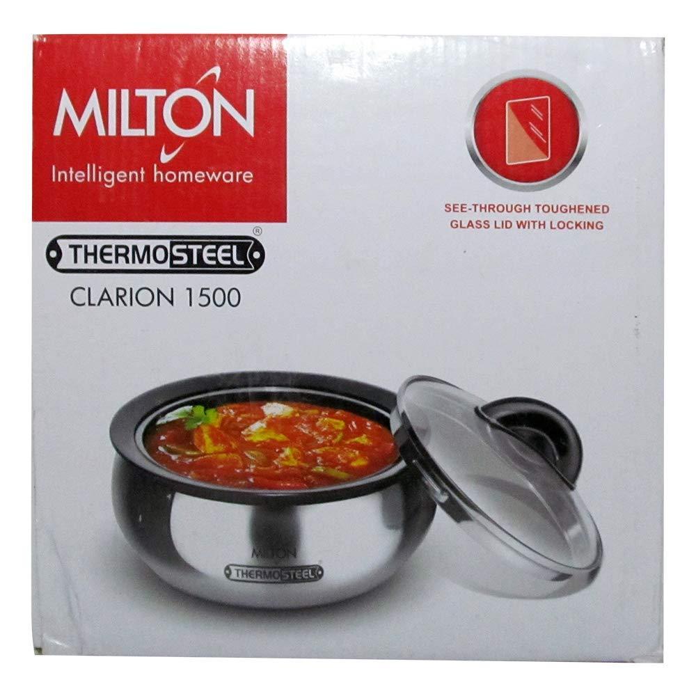 MILTON Milton Thermo Stainless Steel Insulated Casserole Keep Hot / Cold Serving Dish - 1.5 Liter by Milton