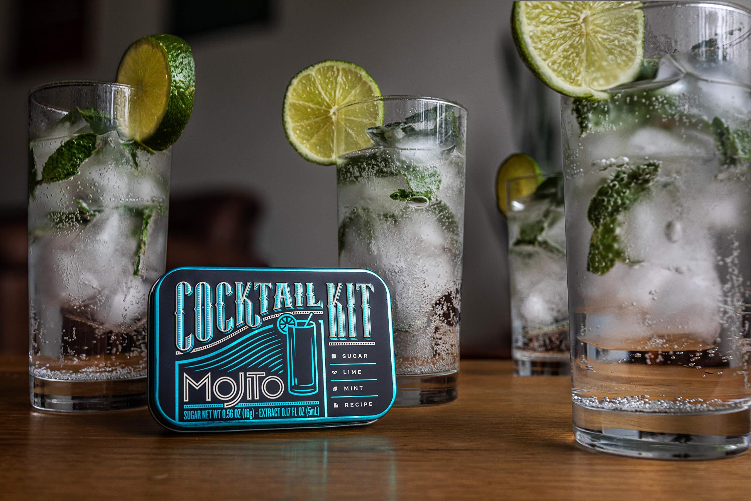 Cocktail Kits 2 Go Cocktail Kits 2 Go - Mojito Cocktail Set for Cocktail Lovers - Mixology and Craft Travel Kit - Crafted in USA - Gift Box for All Occasions