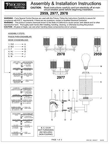 Progress Lighting Progress Lighting Alexa Collection 2-Light Etched Umber Linen with Clear Edge Glass Modern Bath Vanity Light Antique Bronze