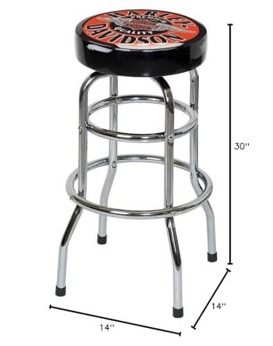 Harley-Davidson Harley-Davidson Winged Bar & Shield Bar Stool Chrome Plated HDL-12135