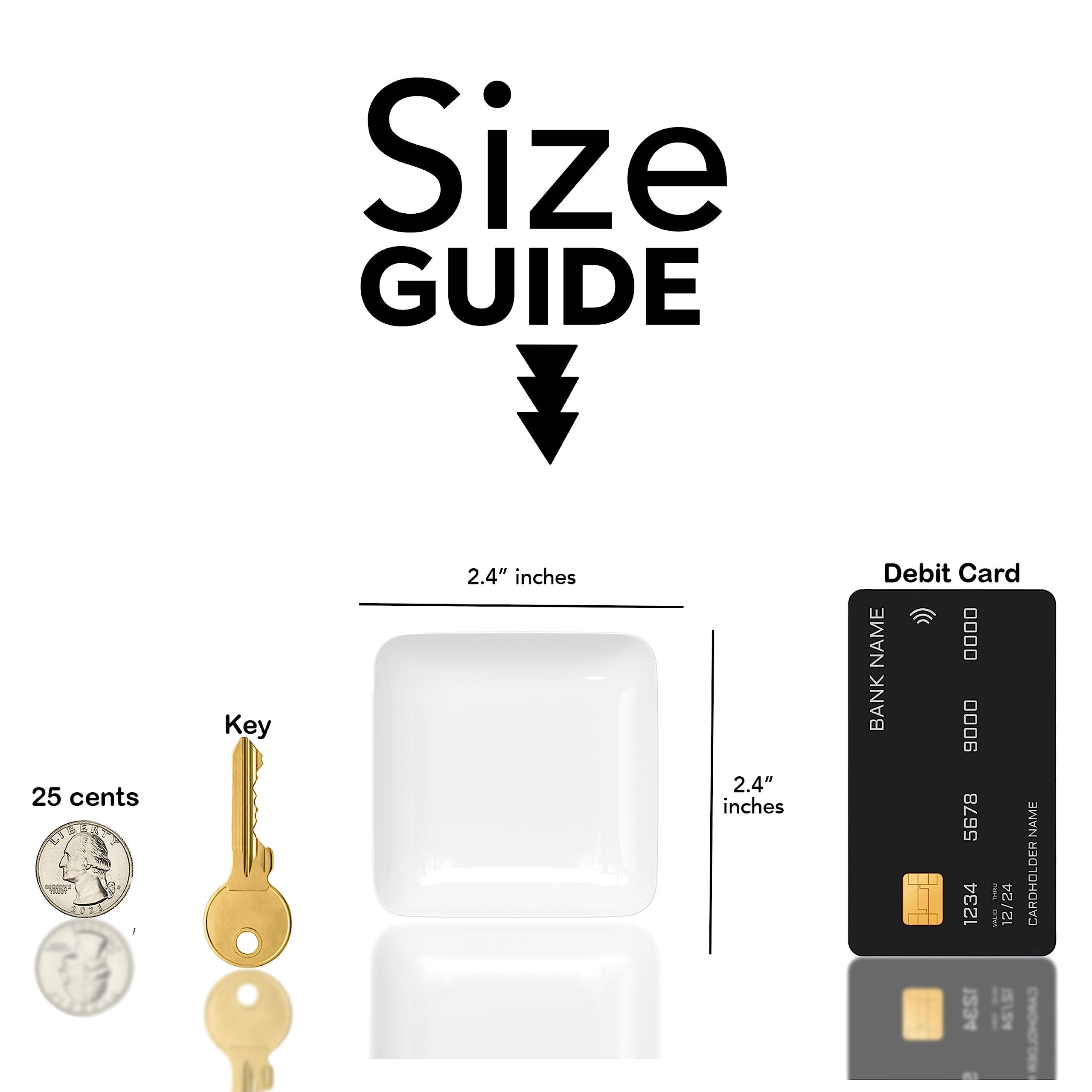 Exquisite Exquisite Tiny Mini Dessert Plates Disposable Appetizer Plates - 120 Pack 2.4 In. x 2.4 In. White Dessert Plates - Small Plastic Disposable Dessert Plates are BPA Free - Wedding Dessert Plates