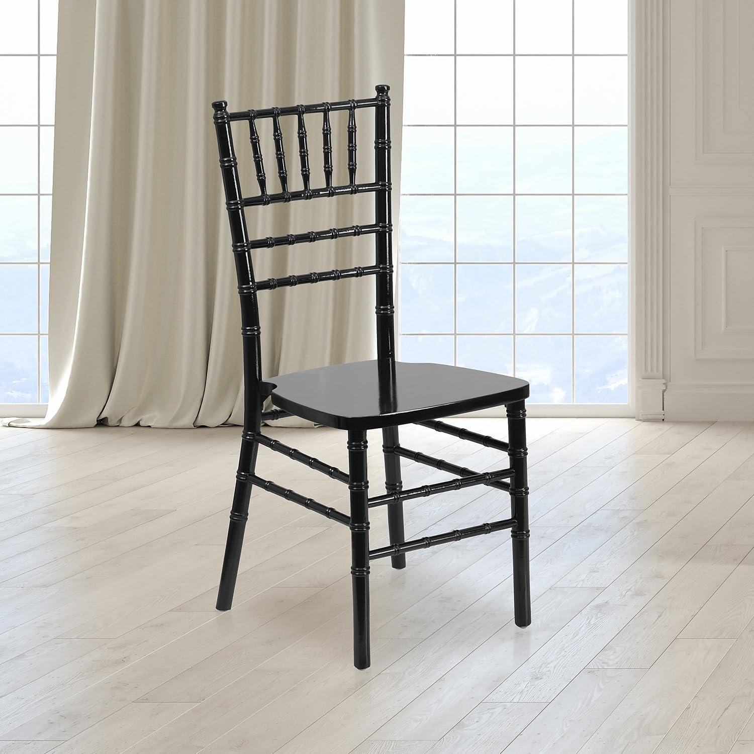 Flash Furniture Flash Furniture HERCULES Series Black Wood Chiavari Chair
