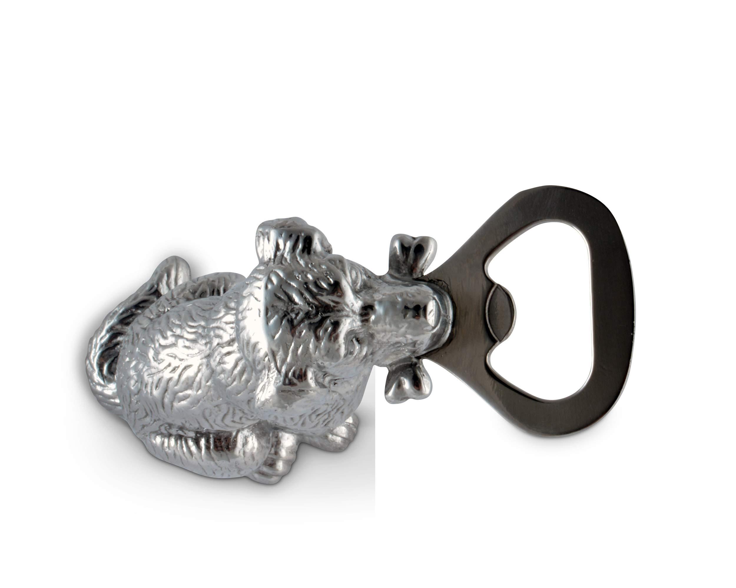 Arthur Court Arthur Court Aluminum Labrador Hunting Dog Bottle Opener, 4.5 Inches Tall, Intricate Detailing, Strong and Durable, Ideal Father\'s Day Gift for Dog Lovers and Hunters, Dog Bottle Opener
