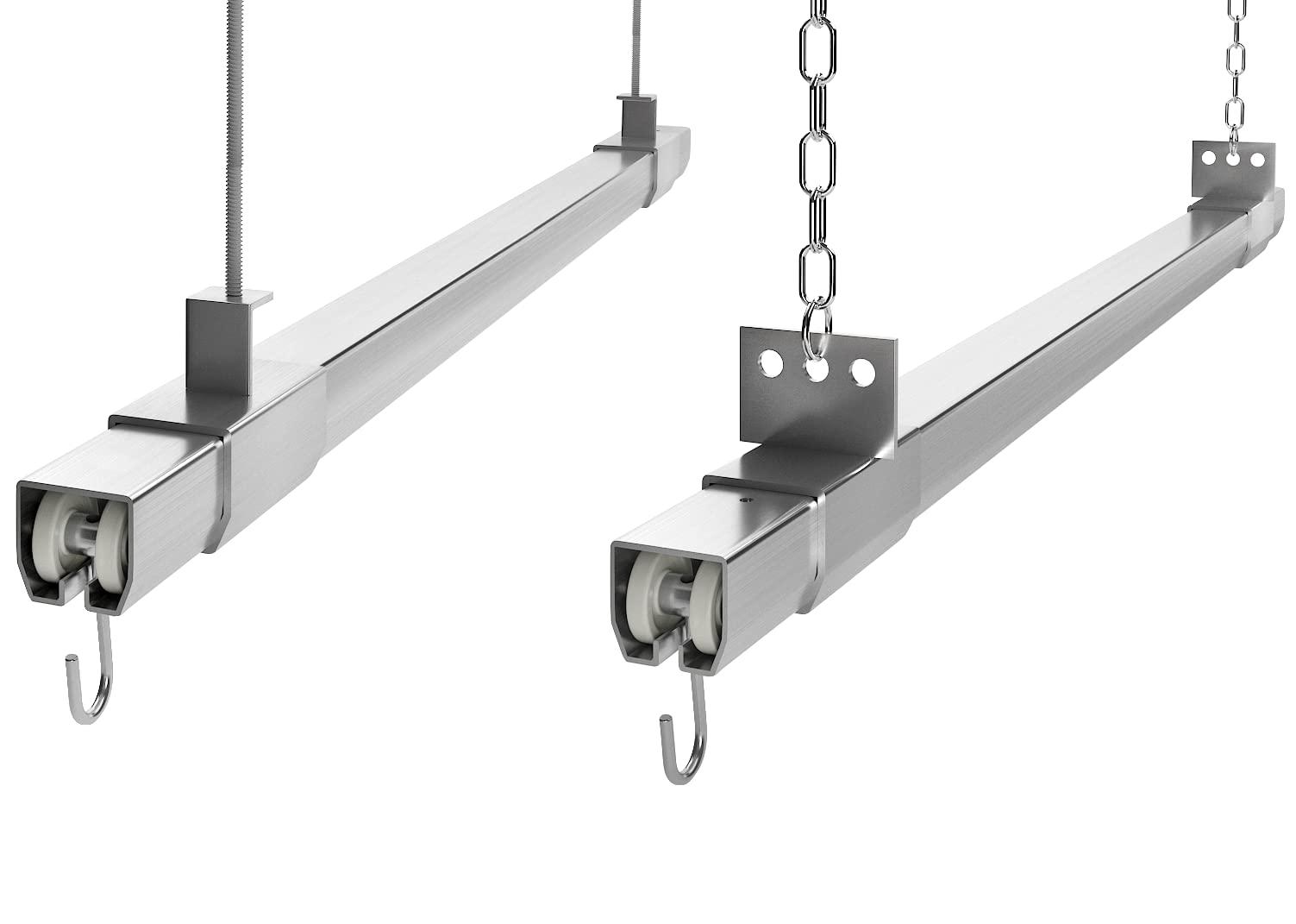AKON Curtains Suspended Curtain Track System | Drop Down Curtain Track | Commercial, Industrial and Residential Uses