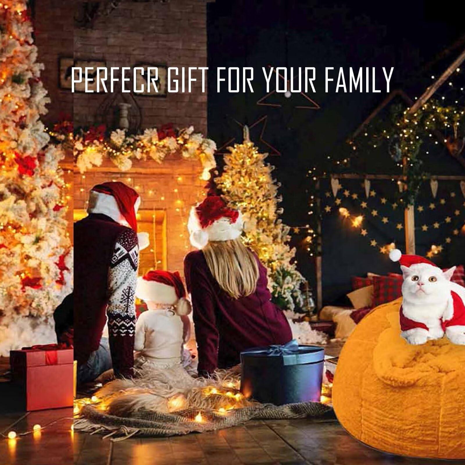 FIEATES FIEATES Bean Bag Chair for Adults Kids No Filling Comfy Giant Living Room Chairs Gaint Bean Bag for Stuffed Animal Storage, 6FT, Grey