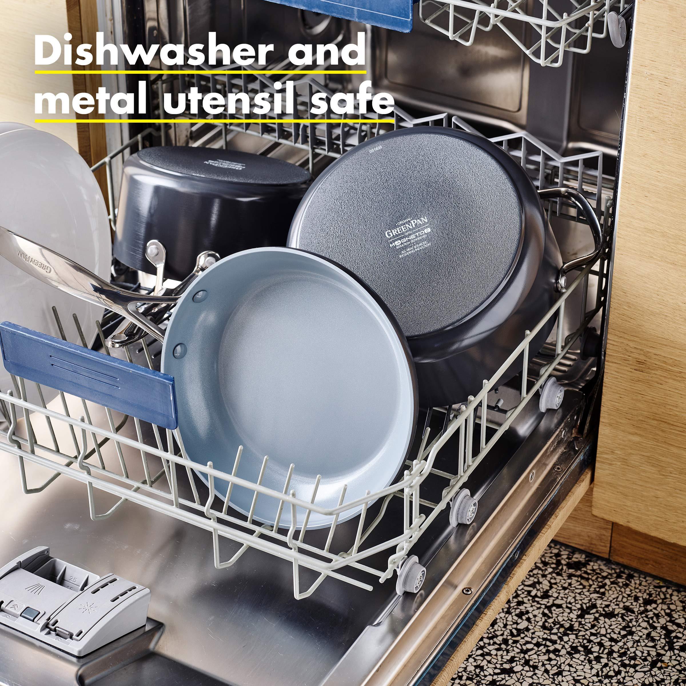 GreenPan GreenPan Valencia Pro and Paris Pro Healthy Ceramic Nonstick Frying Pan Skillet Set, 10\", 12\", and 8\", PFAS-Free