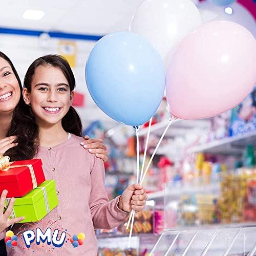 PMU PMU Balloon Maxi Sticks 24 Inch White with Clear Maxi Cups Premium Latex/Mylar Balloon Holder for Air-Filled Balloons 50/50, Pkg/50 Sets