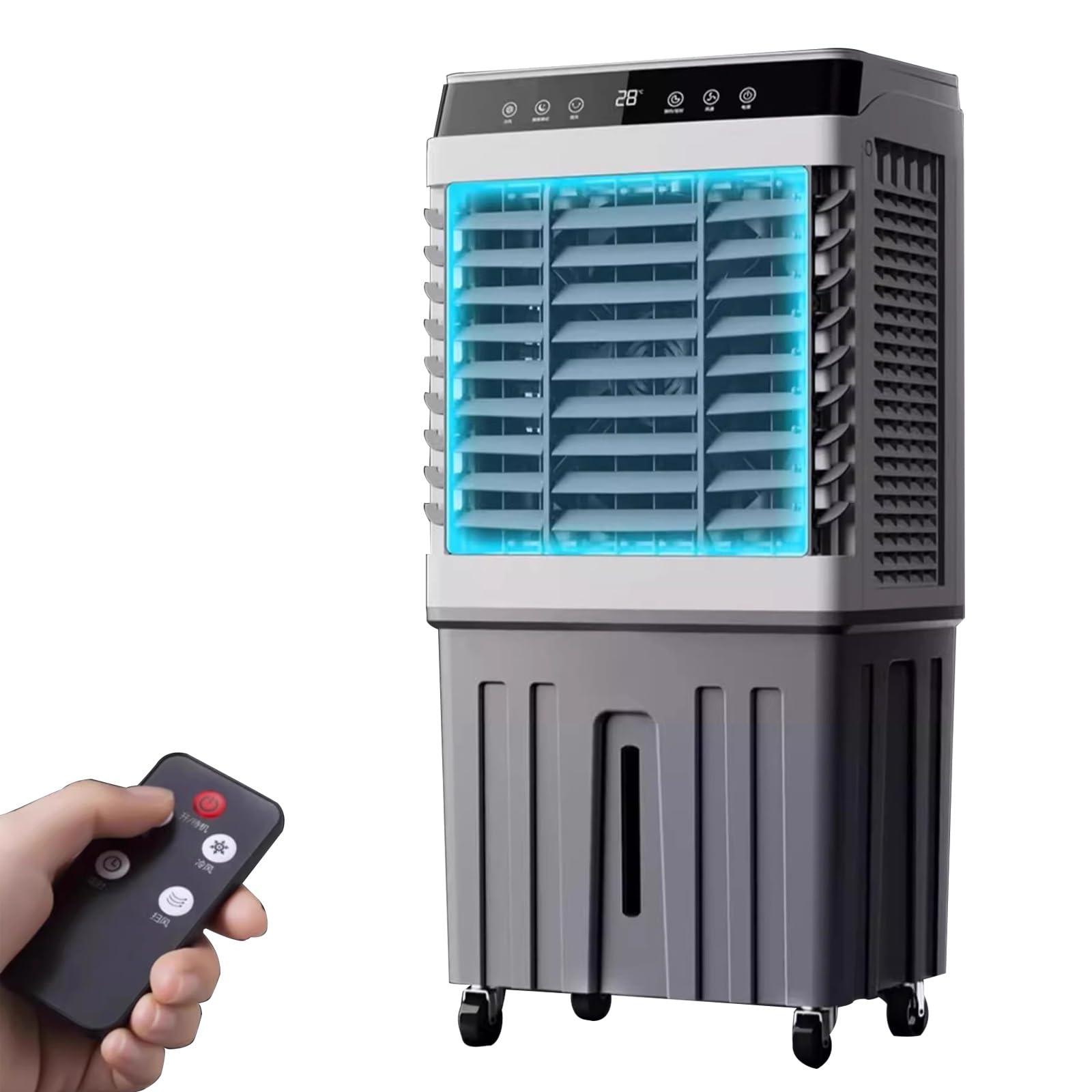 WXXSHGDW WXXSHGDW Evaporative Air Cooler for Room, 3 in 1 Portable Swamp Cooler, Air Conditioner Portable, 90Oscillation, 3 Speed 7.5H Timer, 75L Large Capacity Water Tank for Garage, Patio, Outdoor