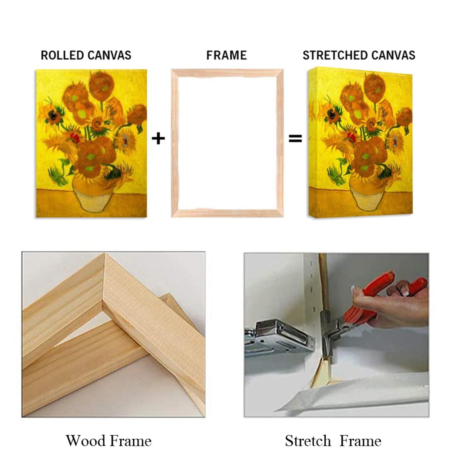 MOBYAT MOBYAT Peder Mork Monsted Village life, an early spring day with a view of Roskilde Fjord 1921" Canvas Oil Painting Decoration 60x40cm(24x16in) internal frame