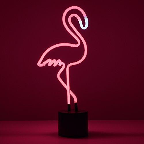 Amped & Co Amped & Co - Flamingo Neon Desk Light, 17\" x 6.7\" - Flamingo Party Decorations, Pink Neon Signs Decorations - Flamingo lamp, Pink LED sign, Flamingo light