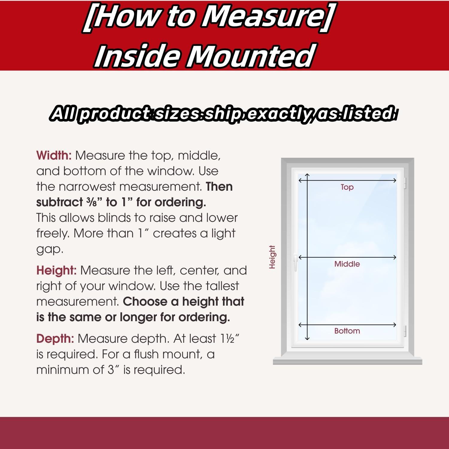 LOQPDNXN Vinyl Mini Blinds Custom Venetian Blinds for Windows Cordless Cordless Room Darkening Venetian Blind Window Blinds Blinds & Shades Mini Blinds.White.20Wx(12" H to 98" H Customizeize)