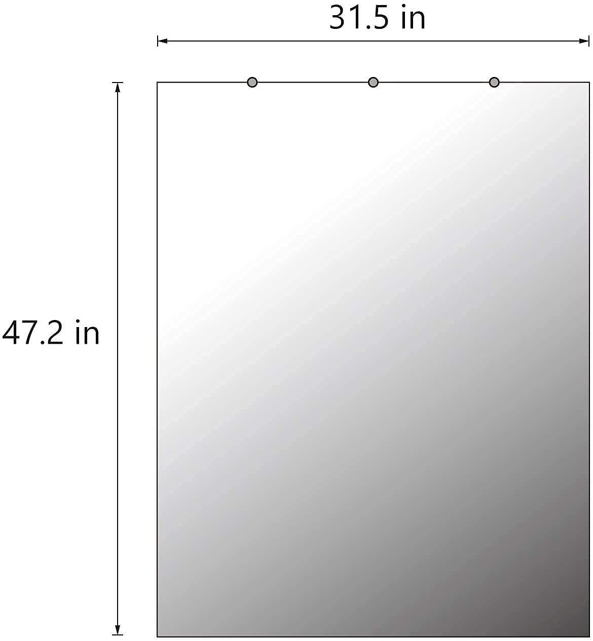 H&A H&A Wall Mounted Mirrors for Home Gym, Gym Mirrors for Home Gym, Workout Mirrors with Flat Polished Edge, Big Body Wall Mirror for Dance Studio,Fitness,Gymnastics, Yoga - 48x32