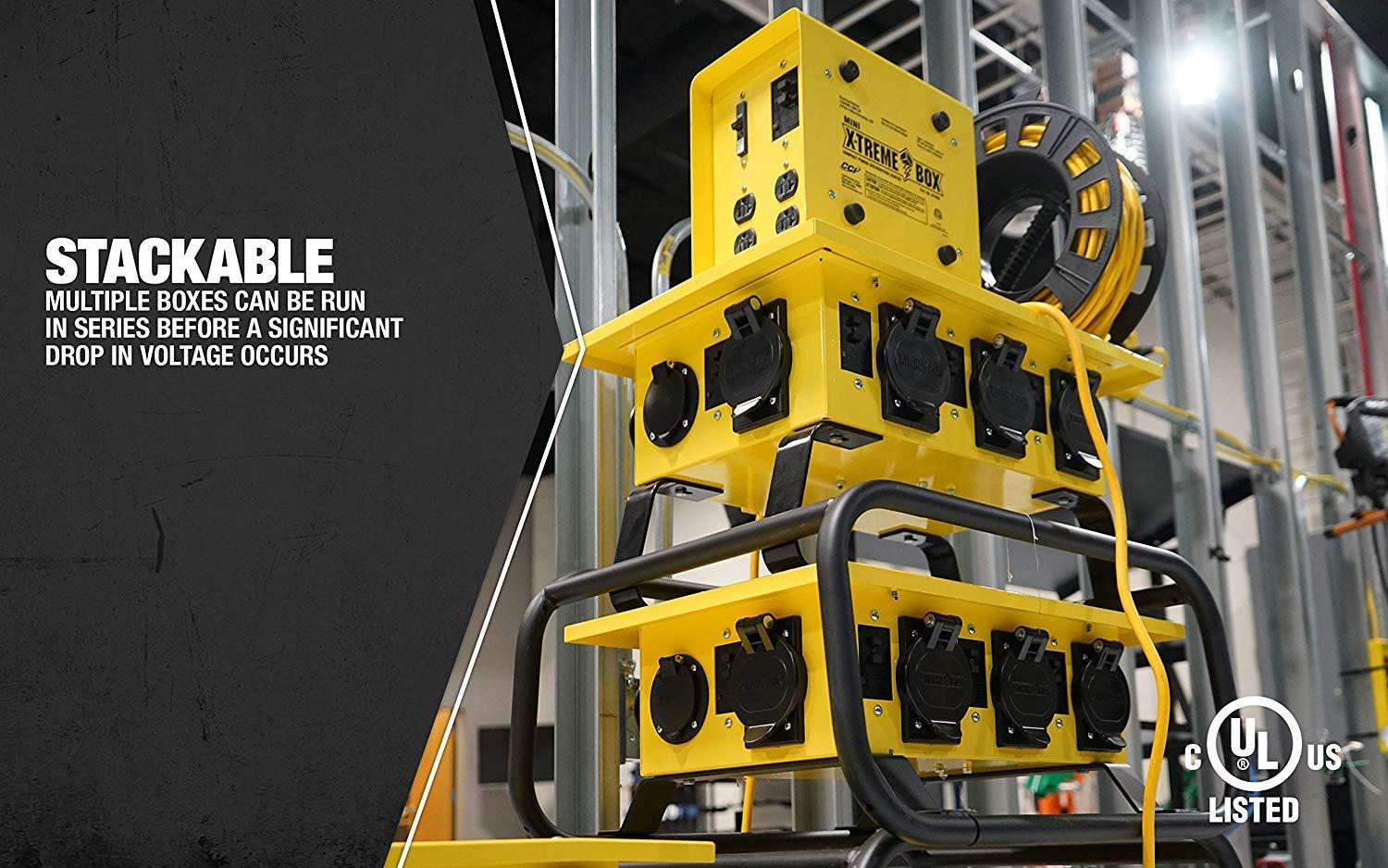 Southwire Southwire X-treme Power Distribution Box, Temporary Power Box, 50-Amp, 125/250V, GFCI 6506UGSX