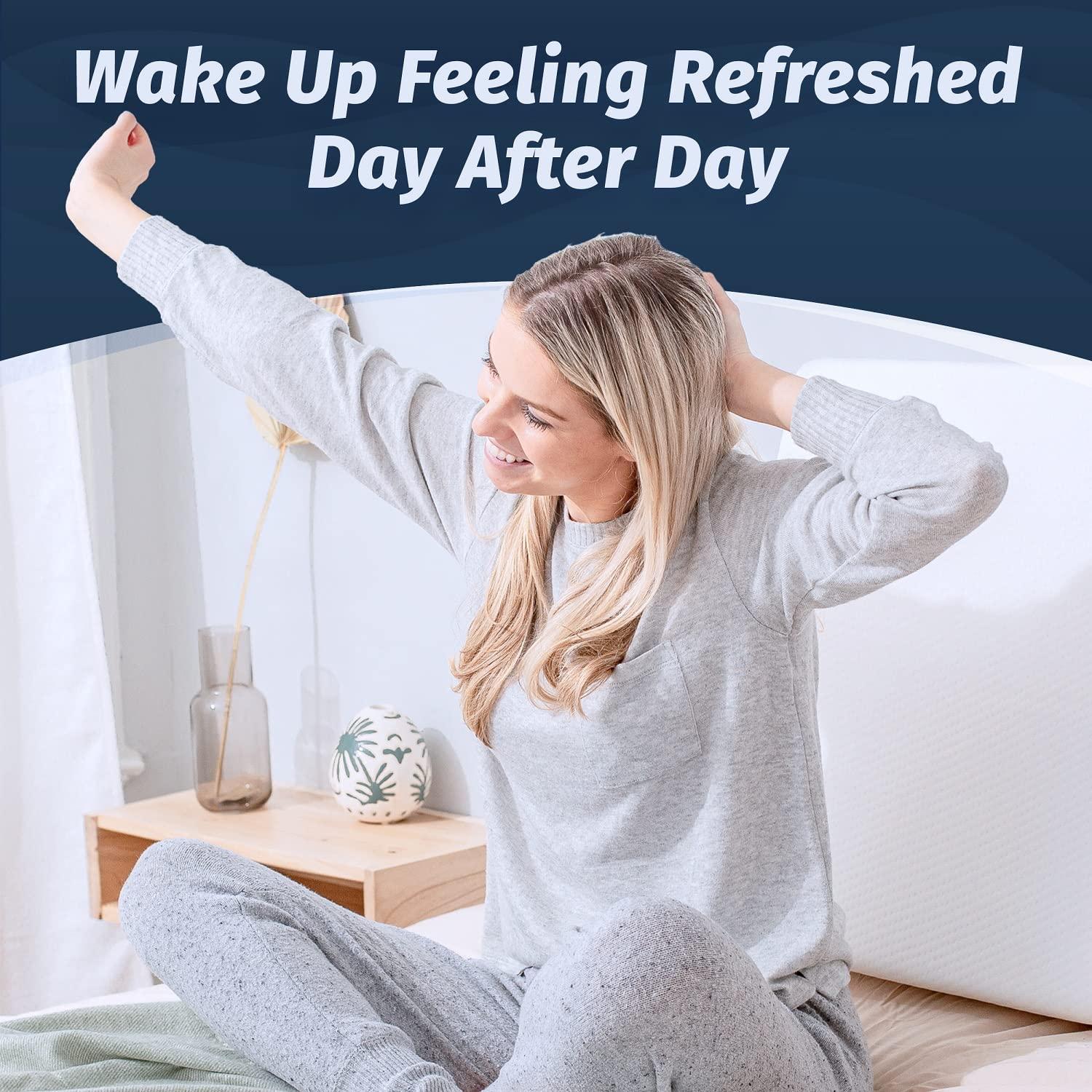 Abco Tech Abco Tech Memory Foam Knee Pillow with Cooling Gel - Knee Wedge Pillow, Leg Pillow for Side Sleepers, Pregnancy, Spine Alignment, Pain Relief - Pillow for Between Knees While Sleeping + Washable Cover