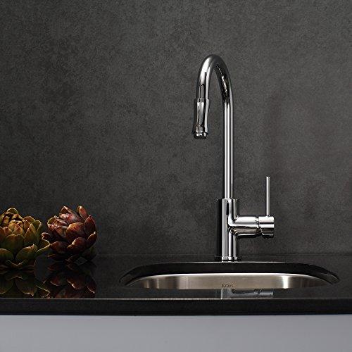 Kraus 15 inch Undermount Single Bowl 18 gauge Stainless Steel Kitchen Sink