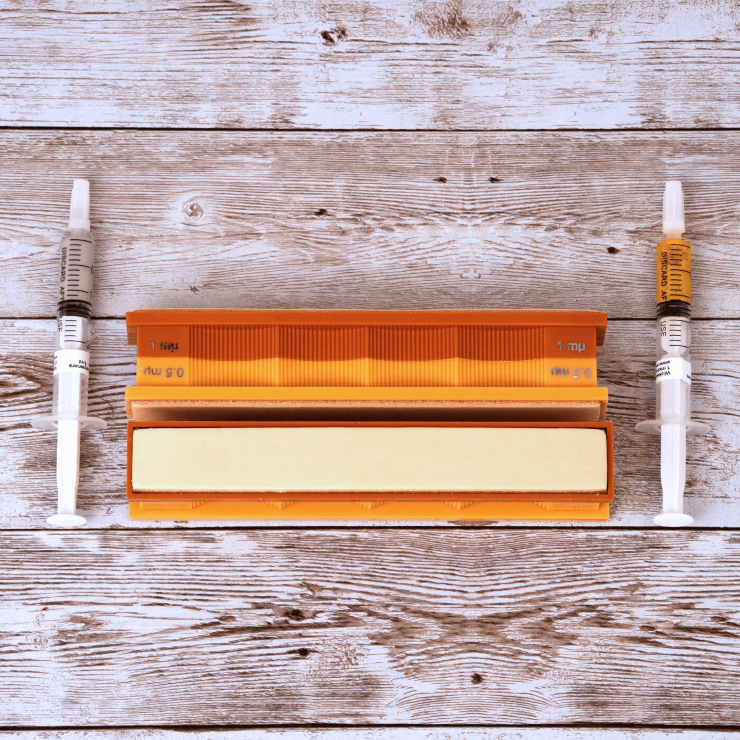 Wicked Edge Wicked Edge 1/.5 Micron Diamond and Leather Strops Pack