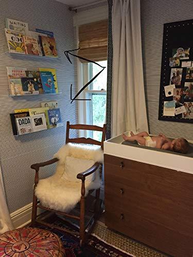 NIUBEE NIUBEE Acrylic Invisible Floating Bookshelf 24 inch,Kids Clear Wall Bookshelves Display Book Shelf,50% Thicker with Free Screwdriver