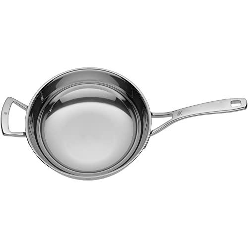 WMF WMF Wok Multiply 28cm with Metal lid, Stainless Steel, Silver, 57.5 x 33.2 x 20.3 cm