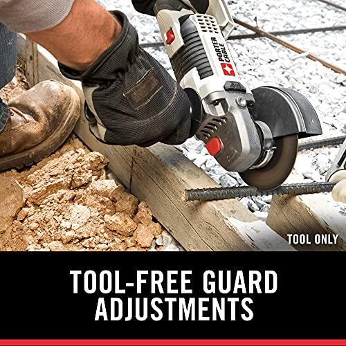 PORTER-CABLE PORTER-CABLE 20V MAX* Angle Grinder Tool, 4-1/2-Inch, Tool Only (PCC761B)