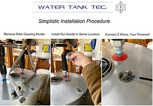 waterodor.com Industrial Grade Powered Anode. Replaces Odor Causing Factory Anode. 20+ Year Lifespan On Anode. For Home 10 To 110 Gallon Water Tanks.