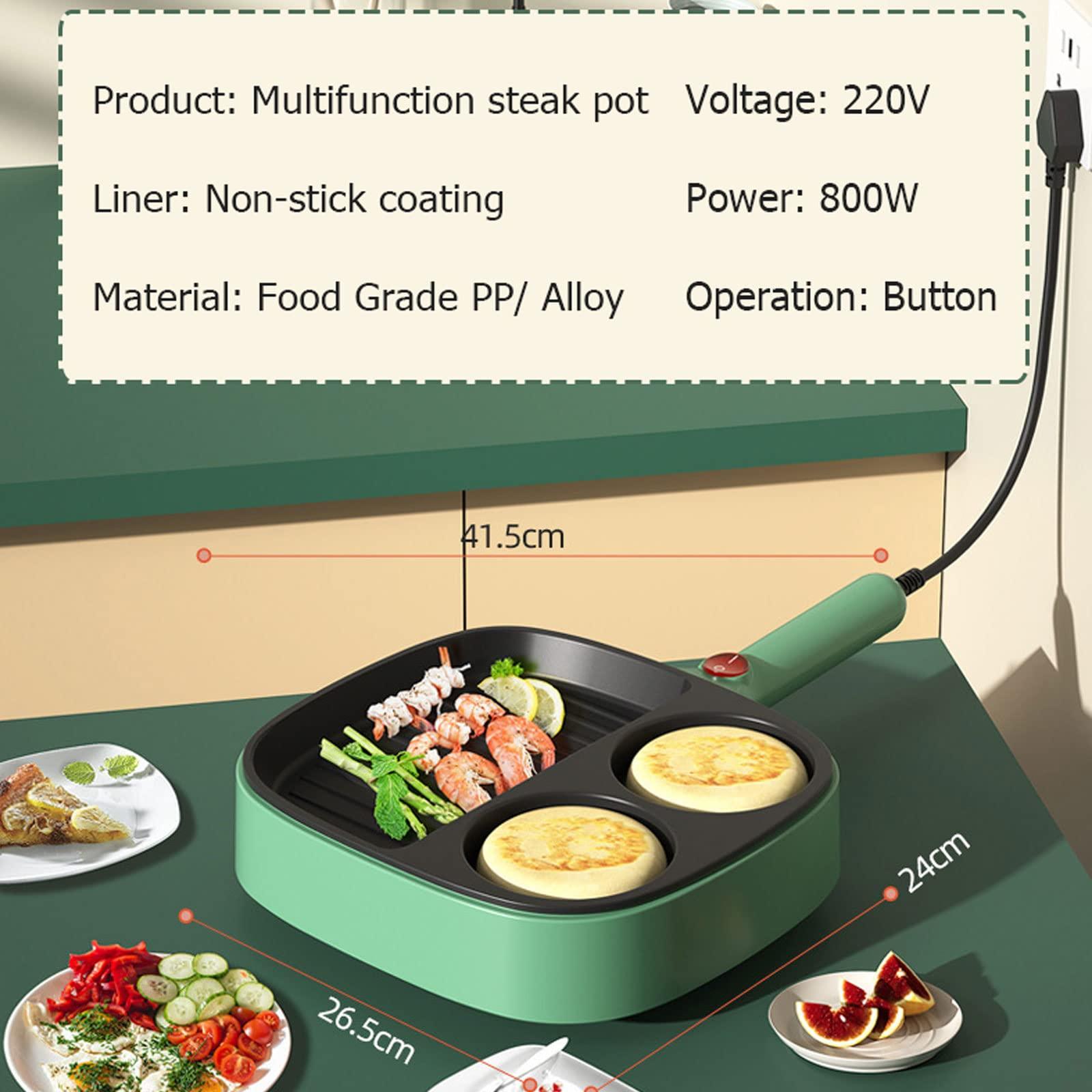 Generic Smart Fried Egg Cooker, Low Heat Cooking, Electric Egg Maker Machine for Omelette, Scrambled Eggs, Fried Eggs, Deluxe Sous Vide Style Egg Bite Maker, Healthy Snacks, Non Stick Coating,Pink