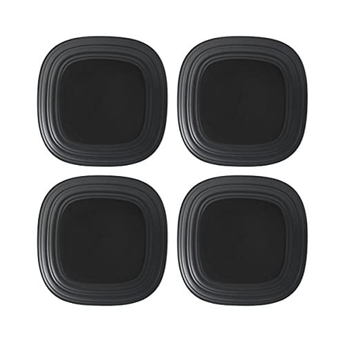 Mikasa Mikasa Swirl Square Graphite 16 Piece Dinnerware Set, Service for 4