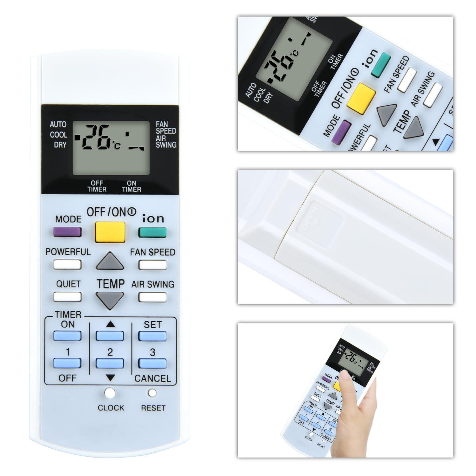 ZWP ZWP A75C3299 Replacement Remote Control fit for Panasonic Air Conditioner A75C2632 A75C2656 A75C2600 A75C2602 A75C2606 A75C2654 A75C2608 A75C2565